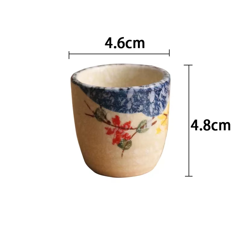 Antique White Ceramic Edo-Style Sake Set