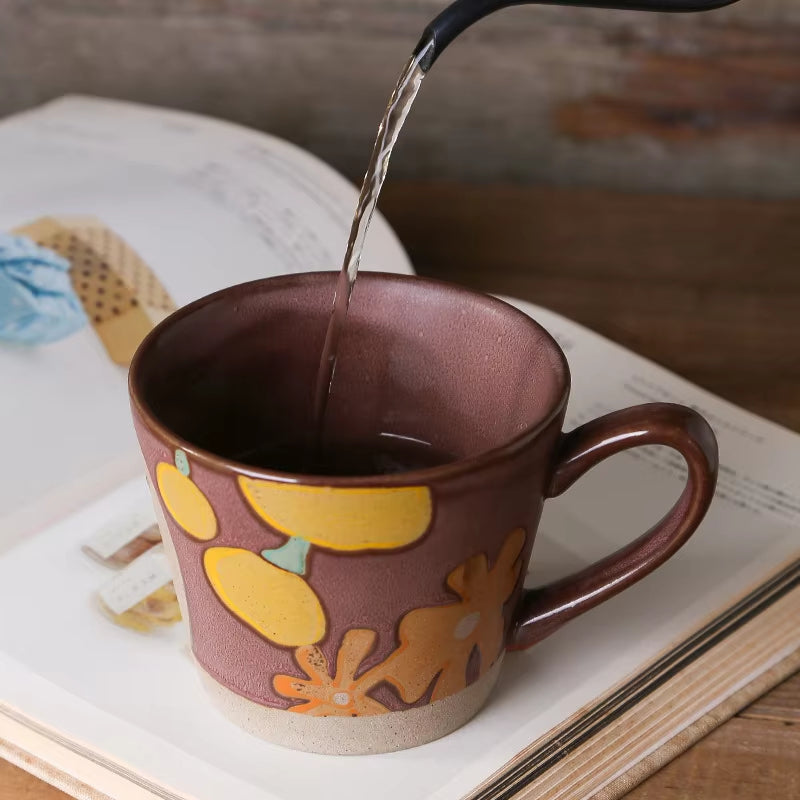 Hand-Painted Rustic Underglaze Mug
