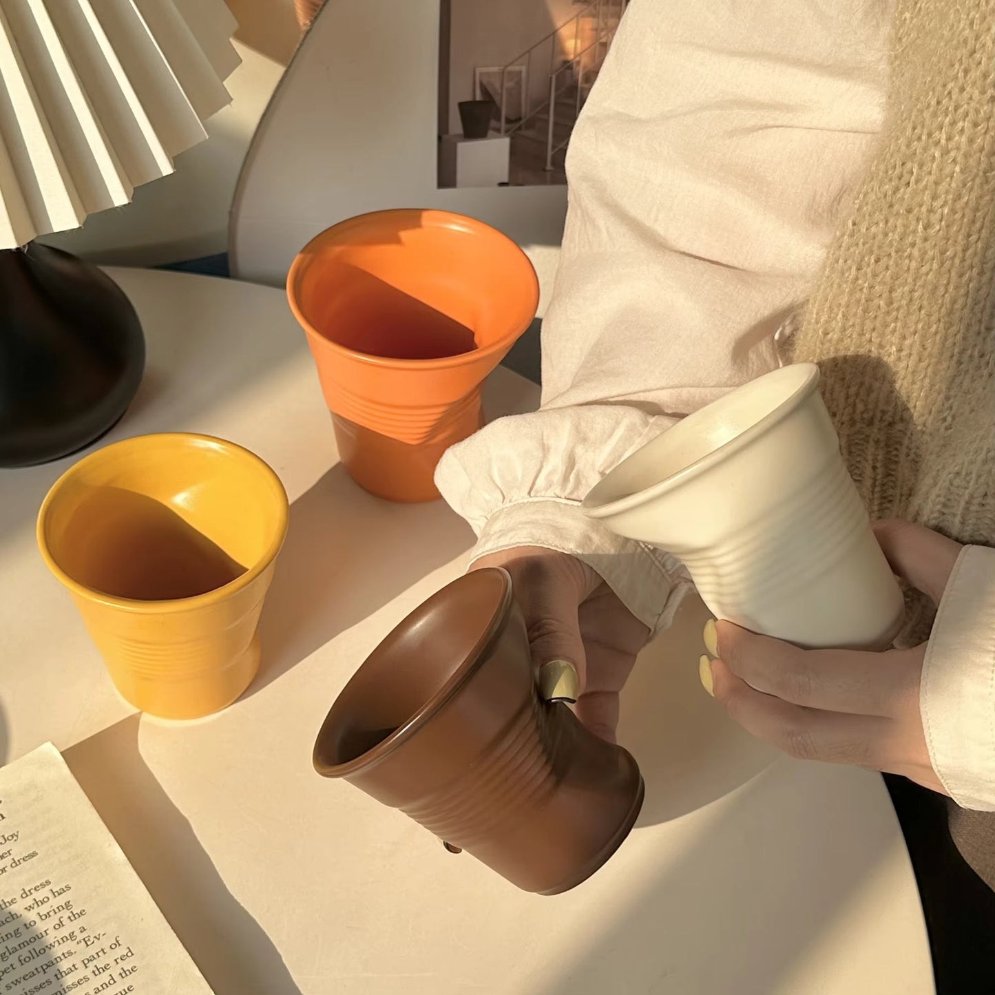 Minimalist Hand-Thrown Ceramic Mug
