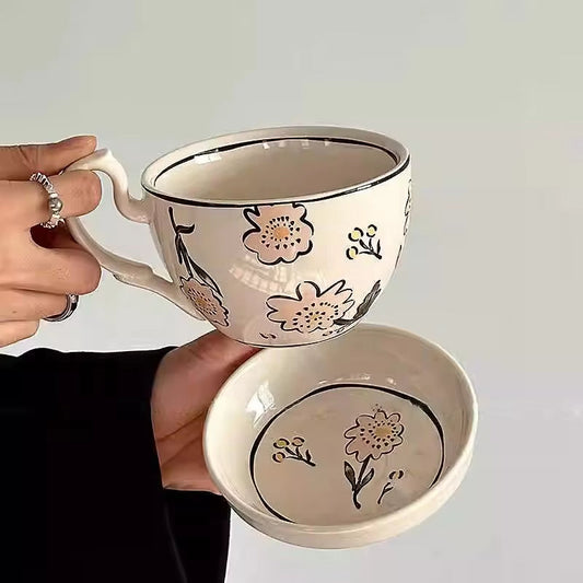 Rustic Farmhouse Ceramic Breakfast Set