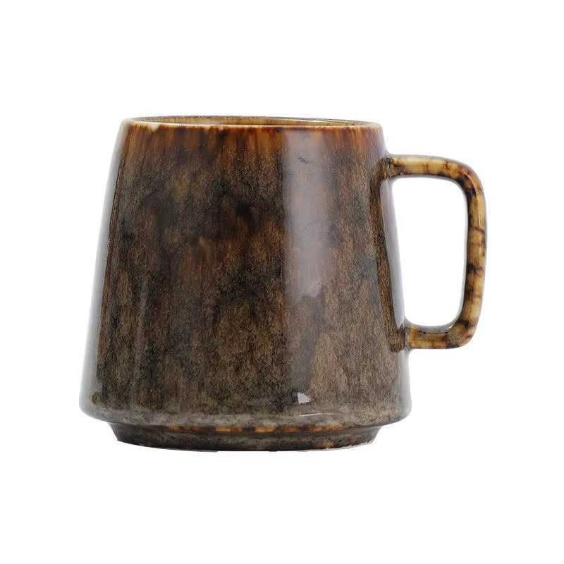 Wabi-Sabi Couple Mugs Ash-Glazed Tea Set