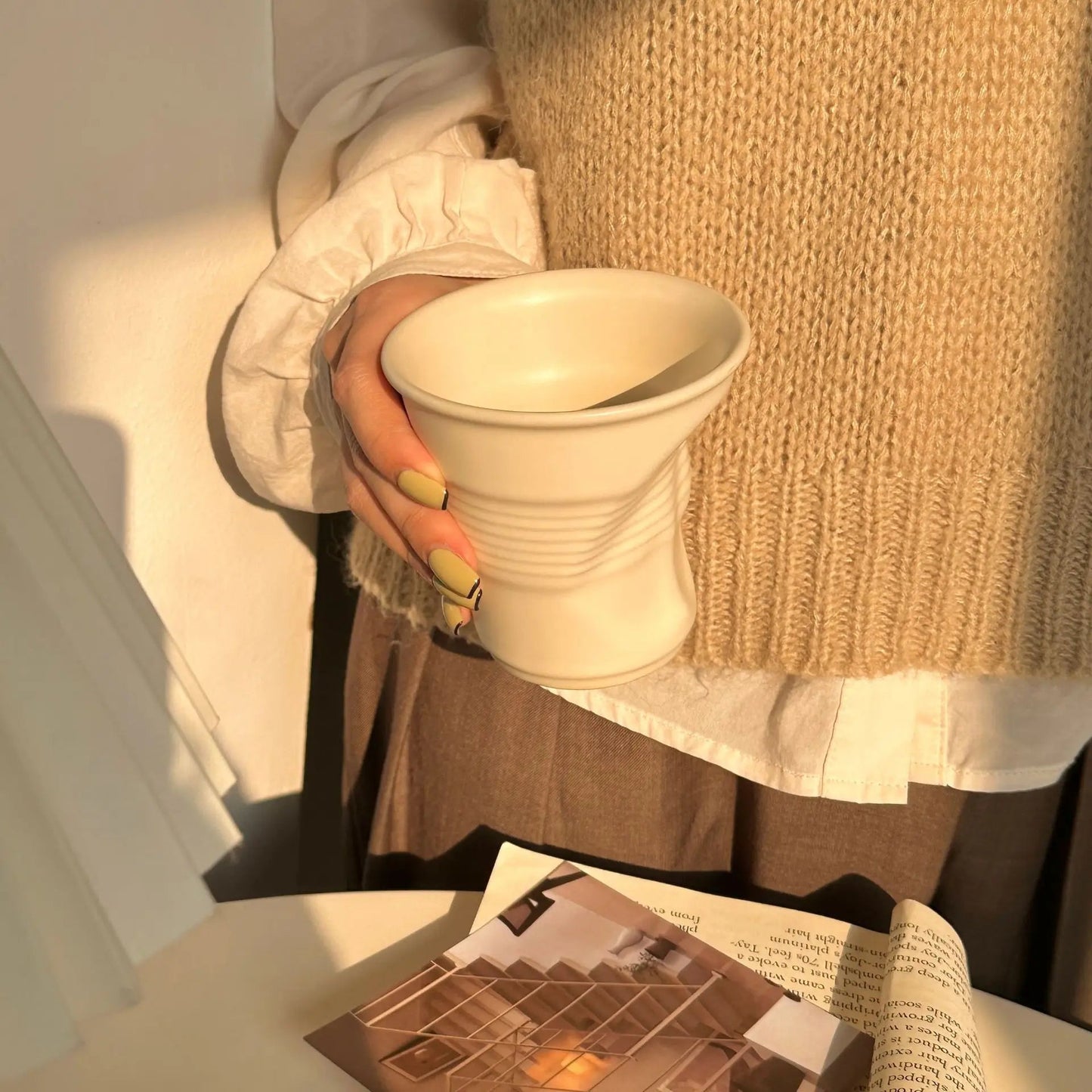Minimalist Hand-Thrown Ceramic Mug