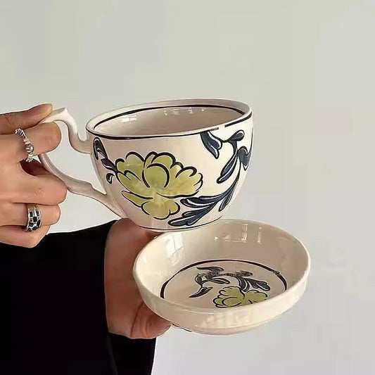 Rustic Farmhouse Ceramic Breakfast Set