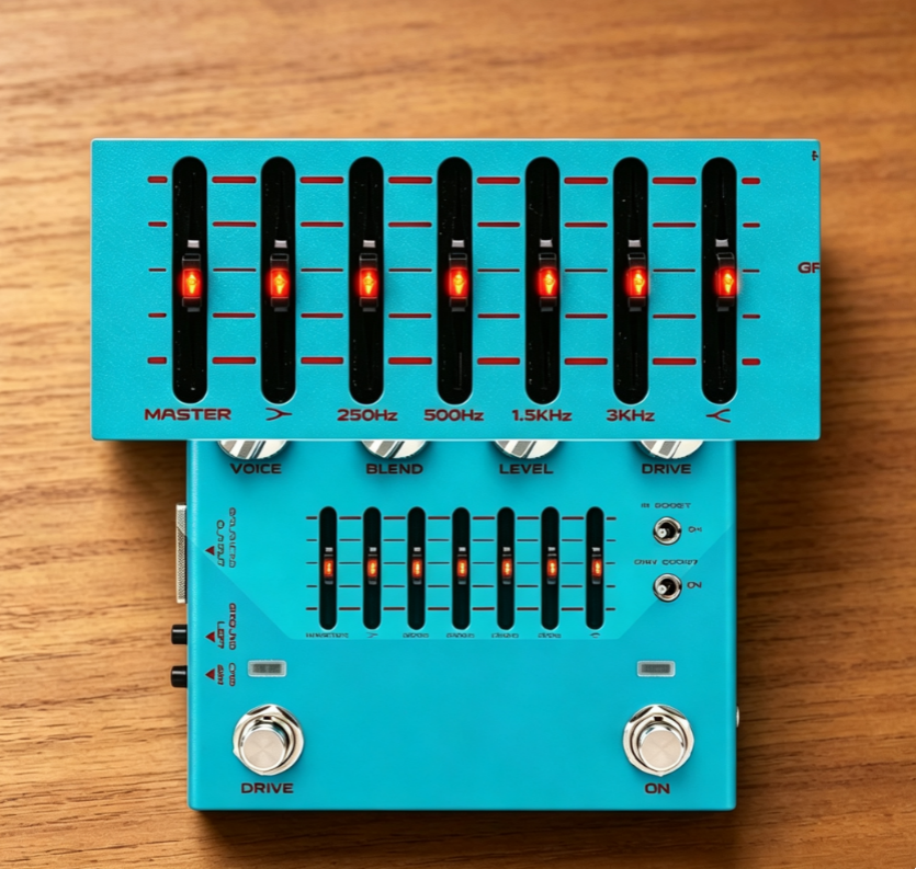 Bass Preamp Pedal with Voice & Drive Controls