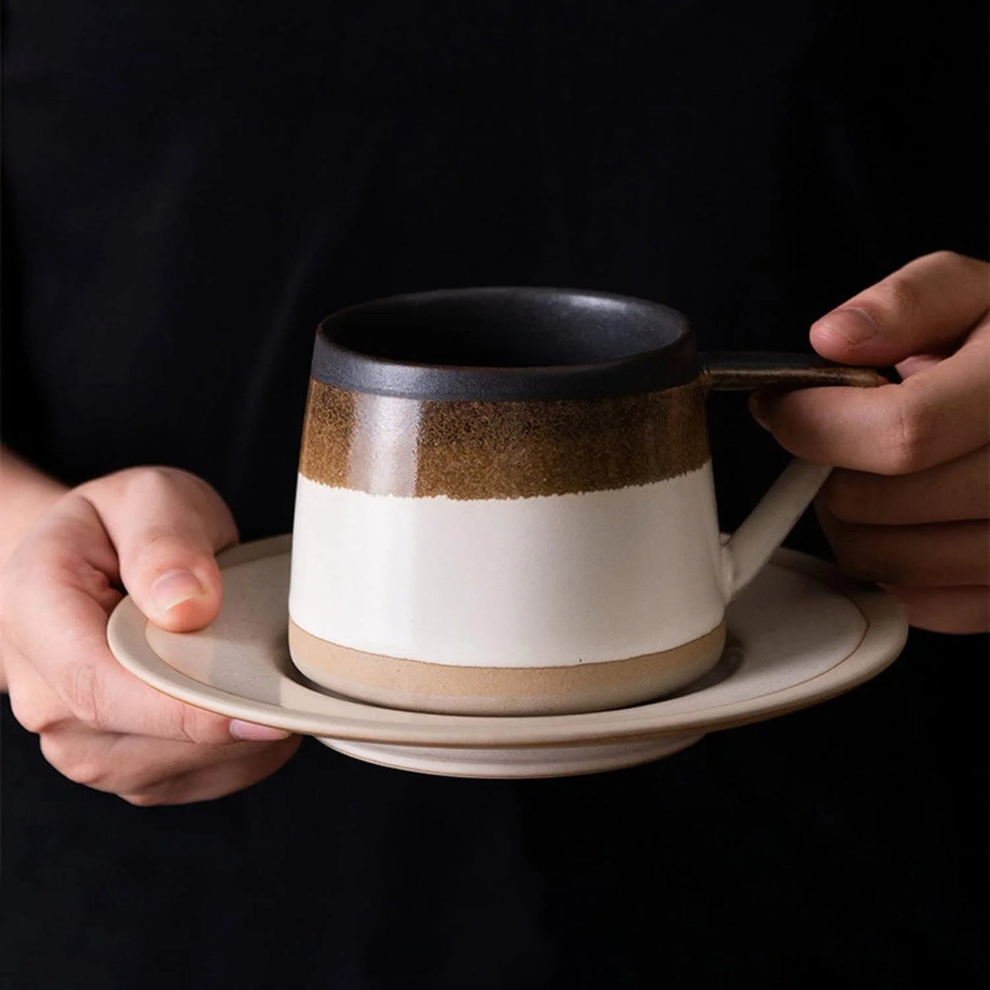 Galaxy Ceramic Rotating Mug & Saucer