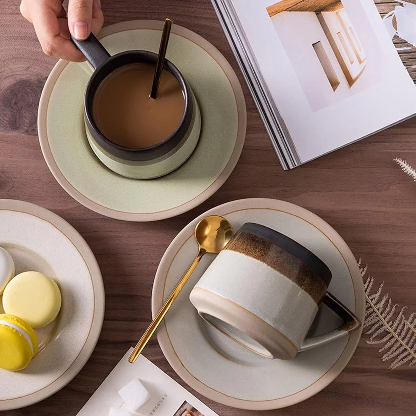 Galaxy Ceramic Rotating Mug & Saucer