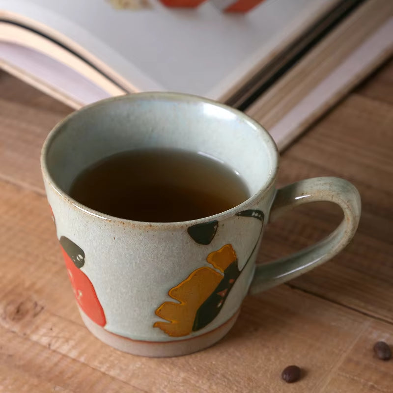 Hand-Painted Rustic Underglaze Mug
