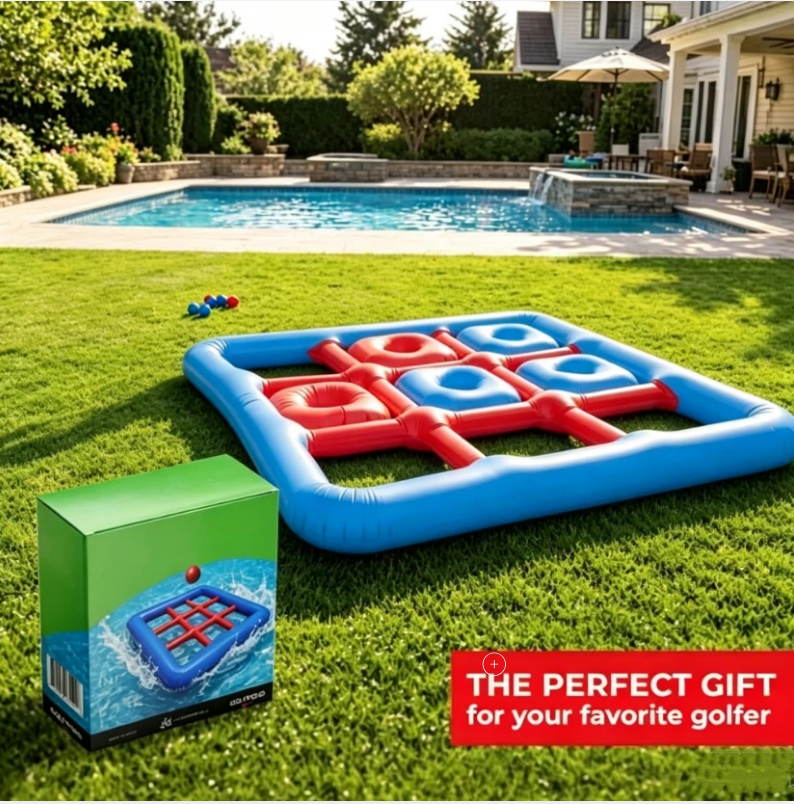 Floating Pool Game with Chipping Mat & Soft Balls