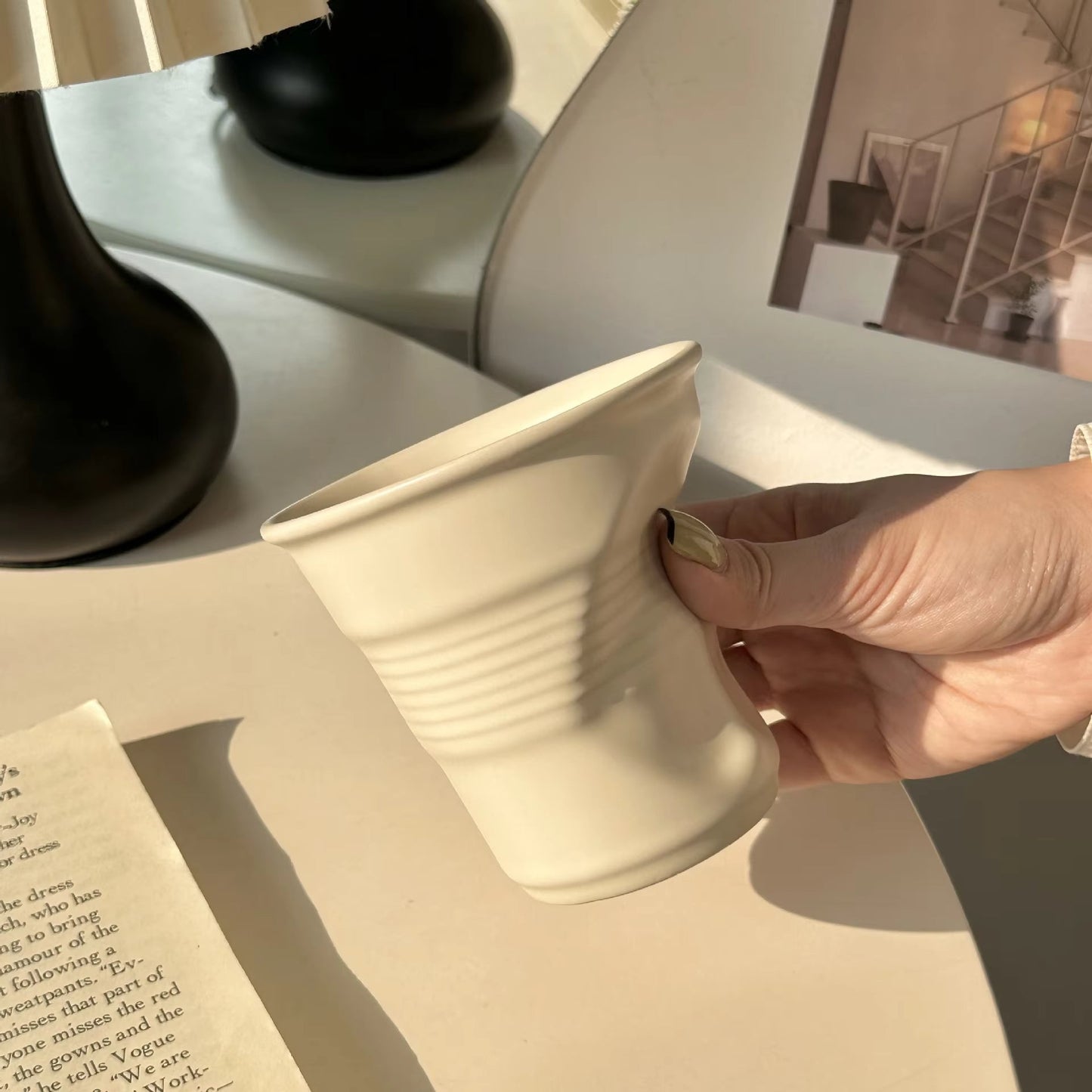Minimalist Hand-Thrown Ceramic Mug