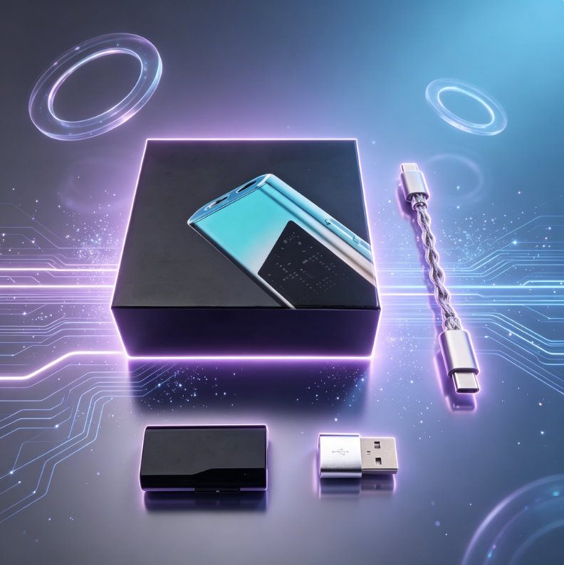 Portable DAC Dongle with Dual DACs & 4.4mm Output